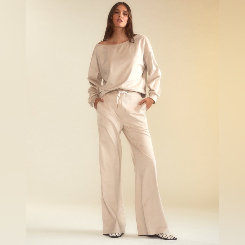 Cynthia Rowley Cream Wide Leg Jumpsuit